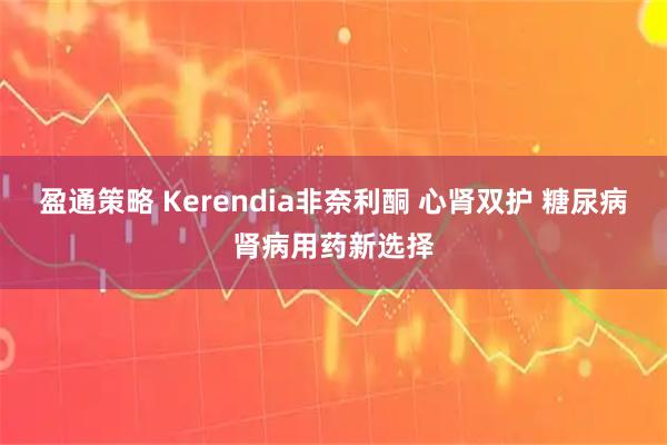 盈通策略 Kerendia非奈利酮 心肾双护 糖尿病肾病用药新选择